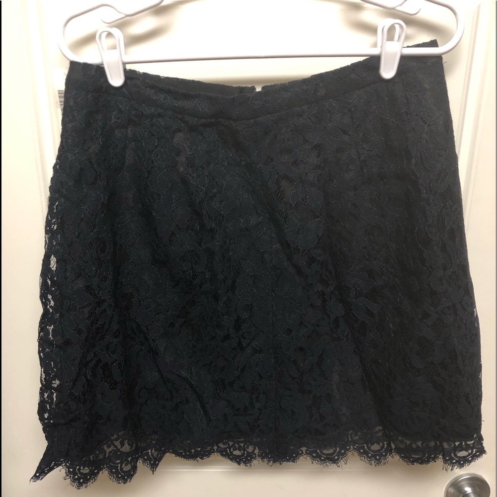Nwt jcrew navy lace skirt!